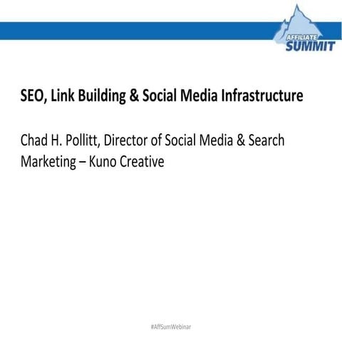 Affiliate Summit's SEO 'Link Building Secrets'