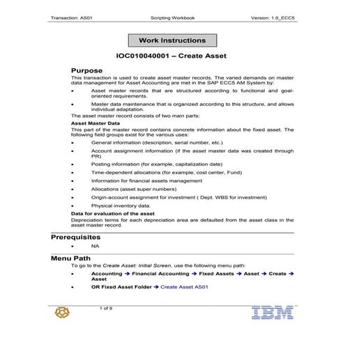 As01 create normal asset