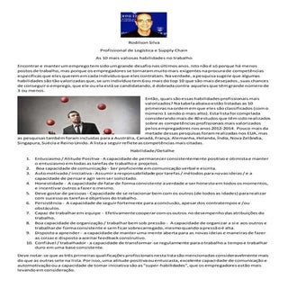 As 10 mais valiosas habilidades no ...