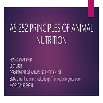 AS 252 PRINCIPLES OF ANIMAL NUTRITION .pptx