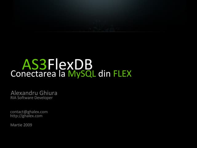 AS3FlexDB