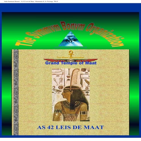 As 42 leis de maat   o livro dos mortos