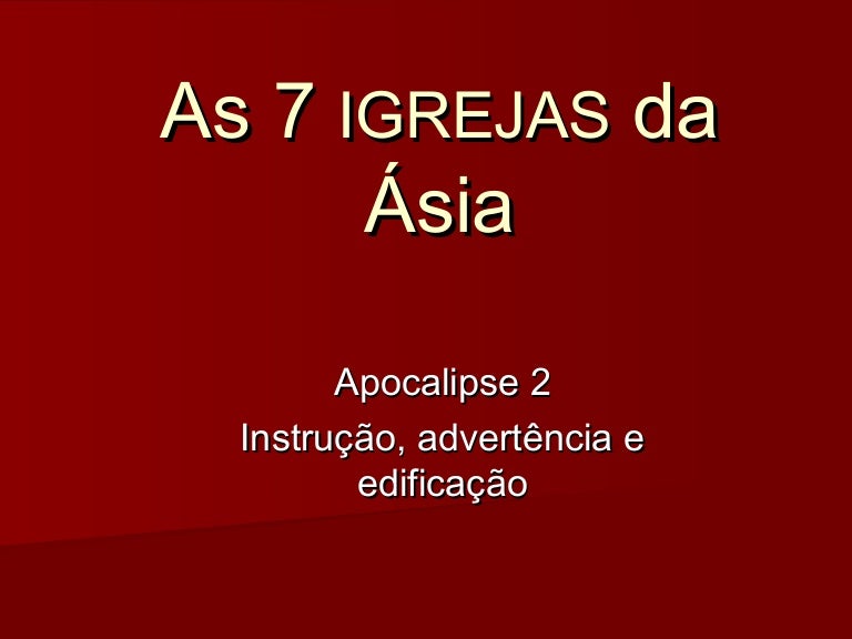 As 7 igrejas da asia