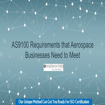 AS9100 Requirements that Aerospace Businesses Need to Meet