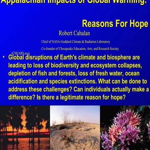 Appalachian Impacts of Global Warming: Reasons For Hope