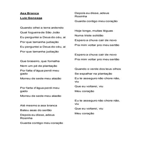 Asa branca | DOCX