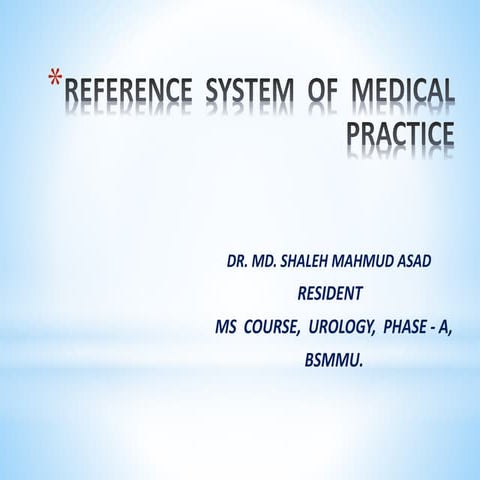 Reference system