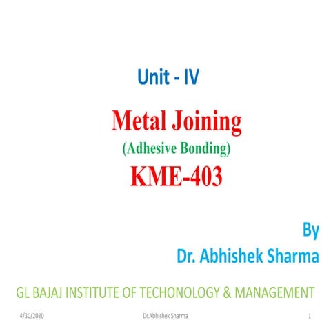As adhesive bonding process