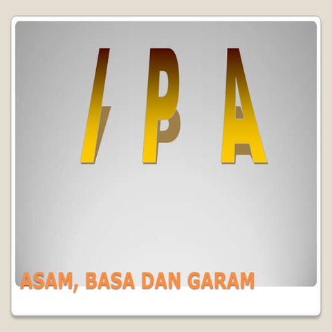 Asam, basa & garam