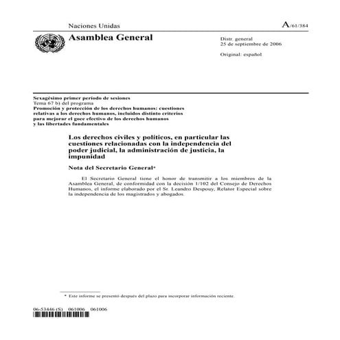 Asamblea General Informe 2005