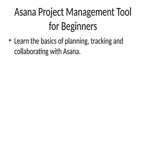 ASANA ppt | PDF
