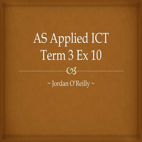 As Applied ICT term 3 Ex 10