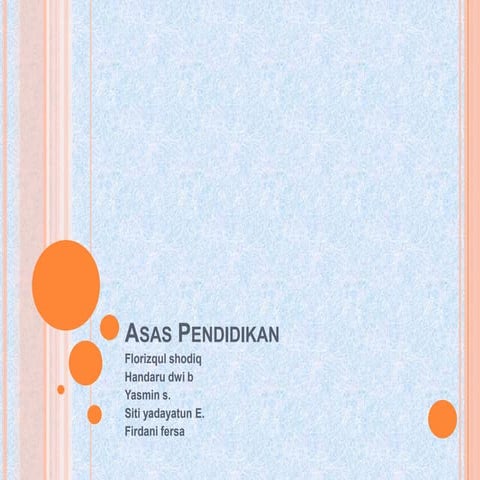 Asas pendidikan