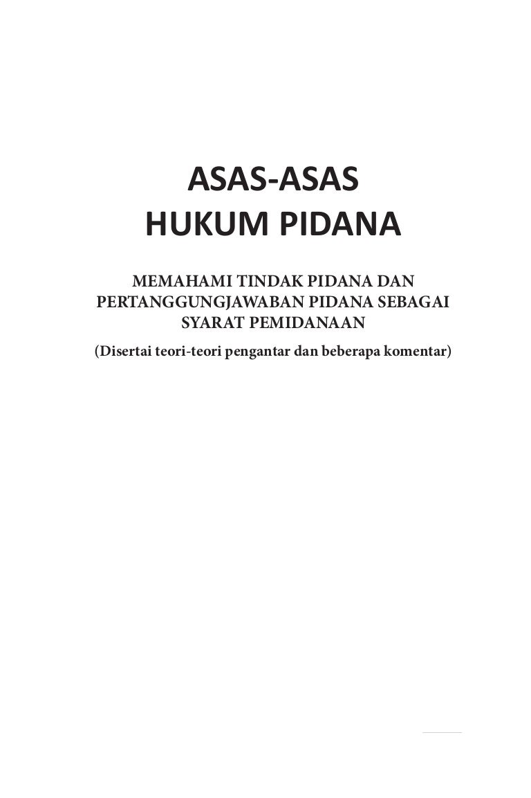 Asas2 Hukum Pidana