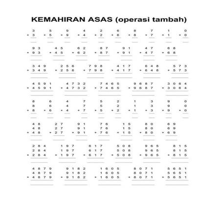 Asas maths campur