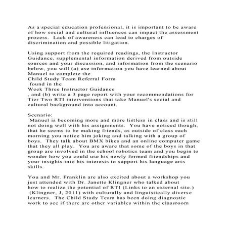 As a special education professional, it is important to be aware of .docx
