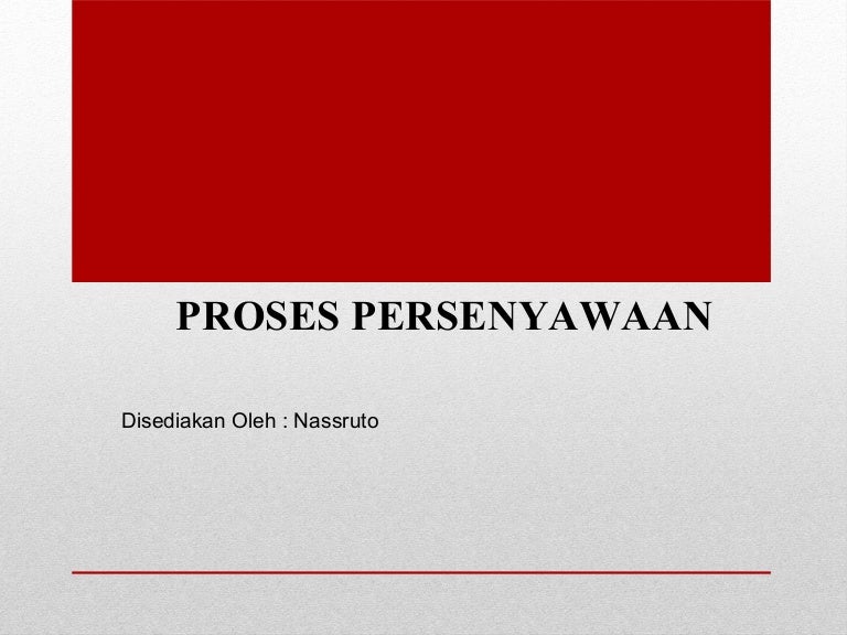 Asas Proses Persenyawaan