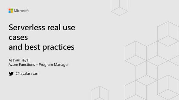 Serverless Computing With Azure Functions Best Practices Serverless Computing With Azure Functions Best Practices