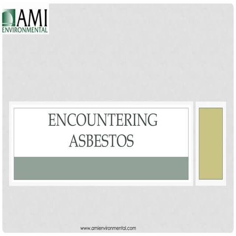 Encountering Asbestos