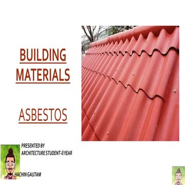 Asbestos as a building material
