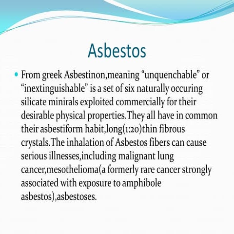 Asbestos presentation