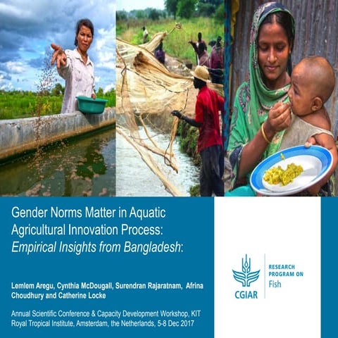 Gender Norms Matter in Aquatic Agricultural Innovation Process: Empirical Ins...