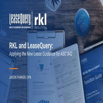 Applying the New Lease Guidance for ASC 842