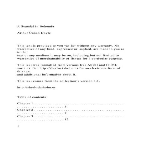 A Scandal in BohemiaArthur Conan DoyleThis text is.docx