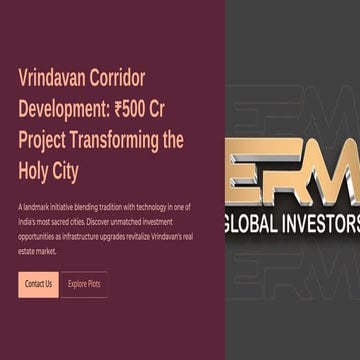 Vrindavan Corridor Development: ₹500 Cr Project That Will Transform the ...