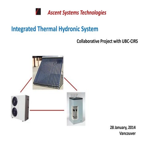 Ascent systems technologies   integrated thermal hydronic system