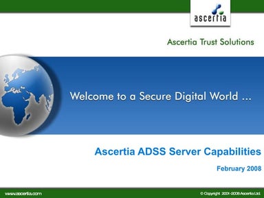 Ascertia Adss Server Capabilities