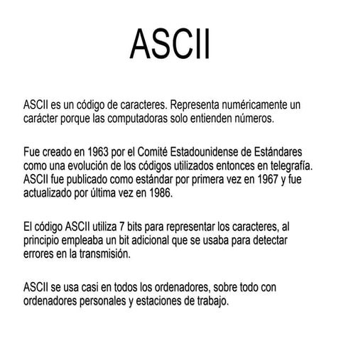 Ascii powerpoint