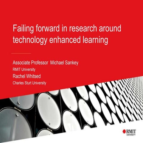 Failing forward in research around technology enhanced learning