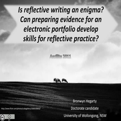 Is reflective writing an enigma_Ascilite2011