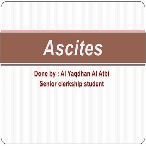 Ascites
