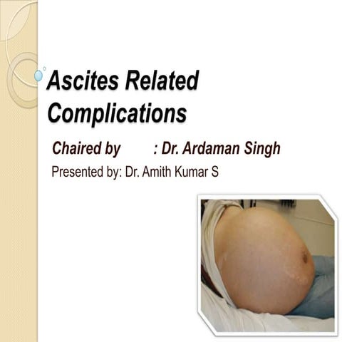 Ascites related complications final