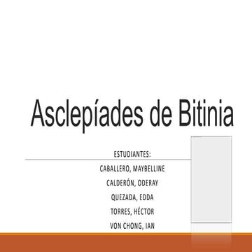 Asclepiades de bitinia_charla PPT