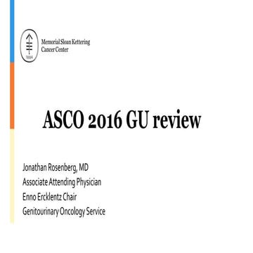 Asco 2016 GU Review