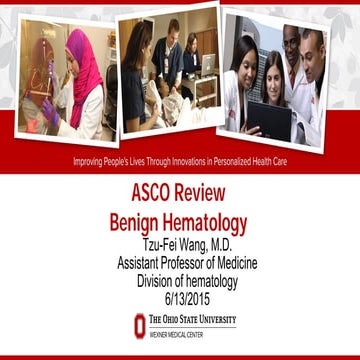 ASCO Review Benign Hematology