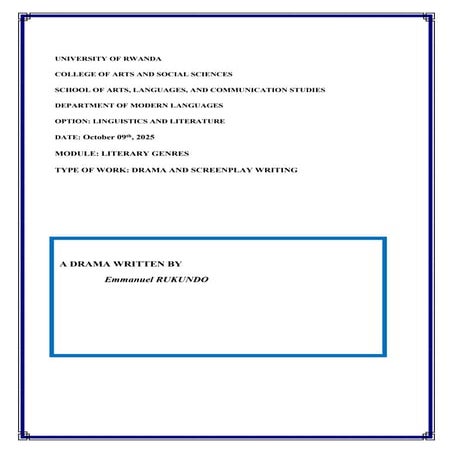 EXAMPLE OF A SCREENPLAY: "FROM ZERO TO HERO".pdf - RUKUNDO Emmanuel