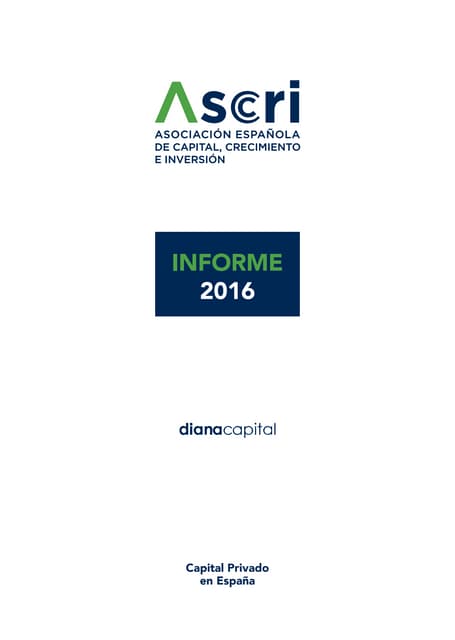 Ascri Informe Venture Capital Private Equity 2016 - 