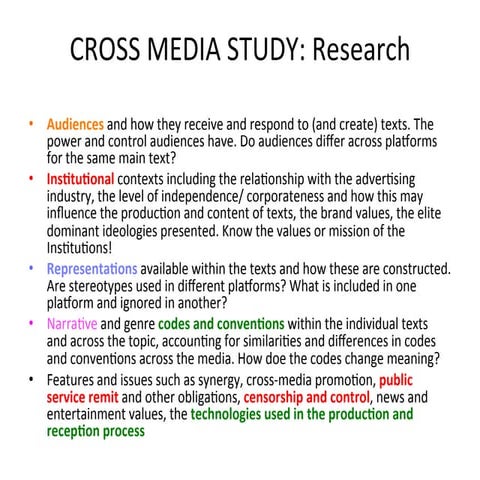 Media StudiesTheory: Audience | PDF