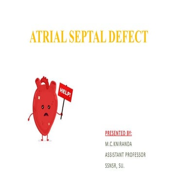 Atrial septal defect in children .pptx