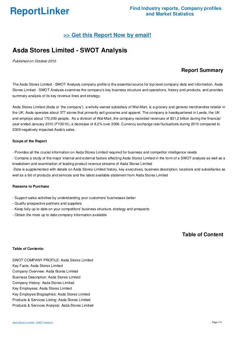 What Are The Weaknesses Of Asda? – NDWH