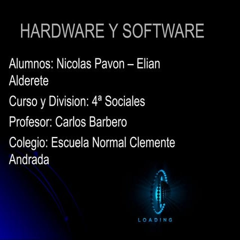 SOFTWARE Y HARDWARE