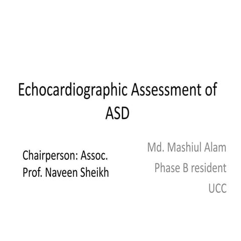 Asd echo assessment