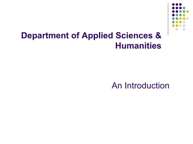 As department