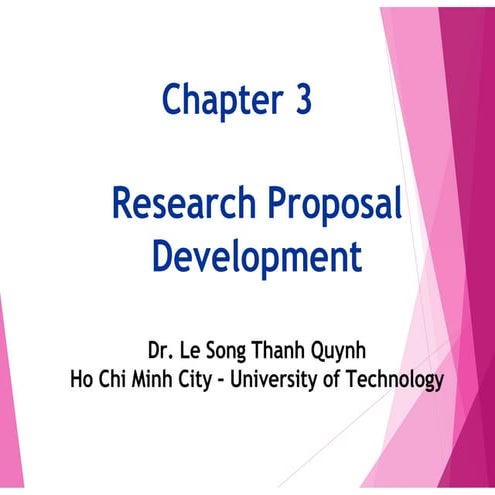Research proposal presentation | PPTX