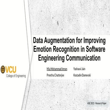 Data Augmentation for Improving Emotion Recognition in Software ...