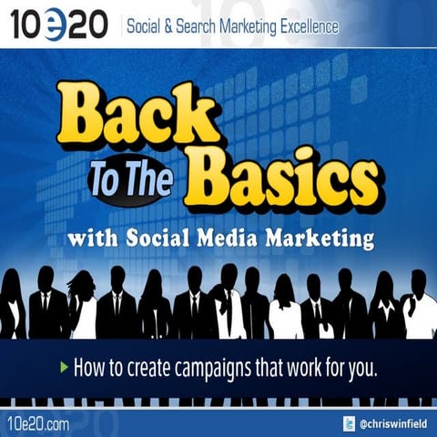 Back to the Basic with Social Media Marketing - ASE 09